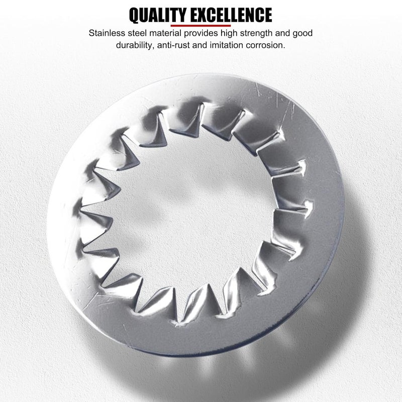 Mavaol Store Stainless Steel Washer Set, M3 M10, Serrated Internal Design, Anti Slip Vibration Resistant, Rusts Resistant, Sturdy Fasteners for Home and Industrial Use - Image 5